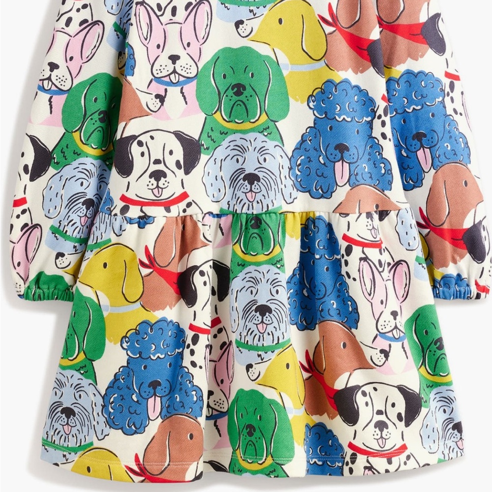 Mini Boden Kids' Long Sleeve
Cotton Sweatshirt Dress Size 4-5